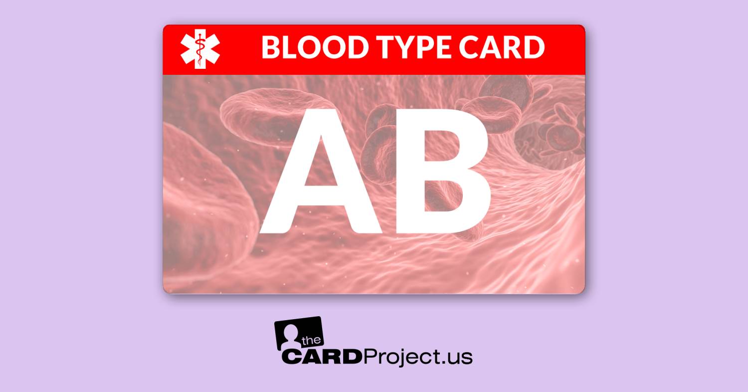 Blood Type AB Card